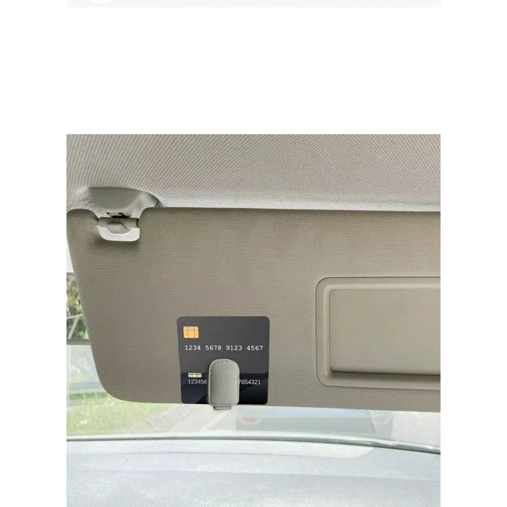 2 Pc Universal Car Glasses/ Sunglasses Clip Auto Card Ticket Money Holder